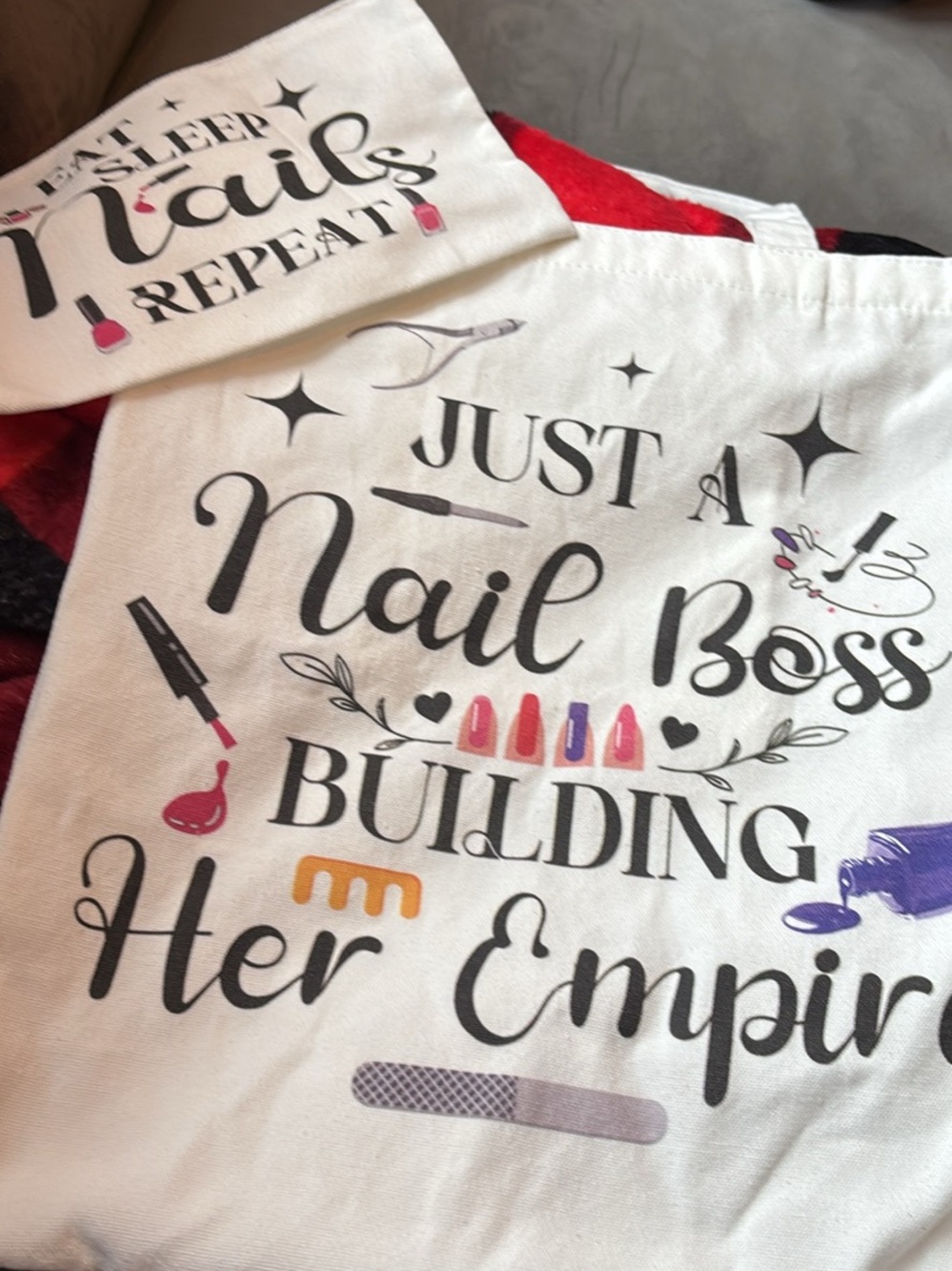 Just a Nail Boss Building Her Empire Graphic Tote